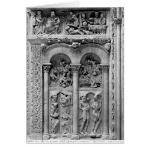 Lazarre et l'homme riche, du portail de sud