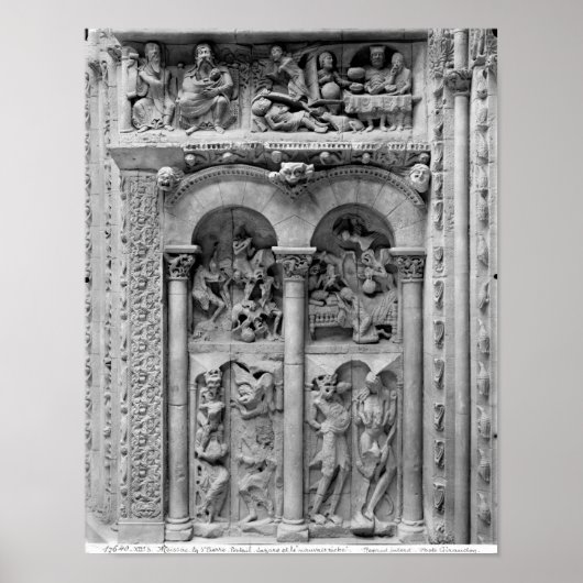 Lazarus en het Rich-Man van het zuidportaal Poster (Voorkant)