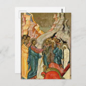 Lazarus orthodox Christelijk icoon verheffen Briefkaart (Voorkant / Achterkant)
