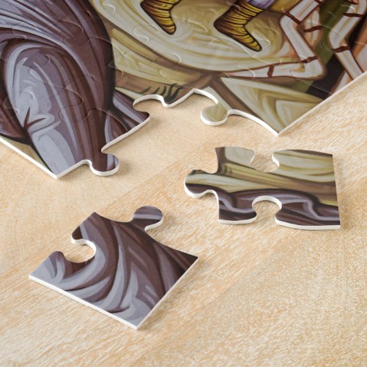 Lazarus orthodox Christelijk icoon verheffen Legpuzzel (Zijkant)