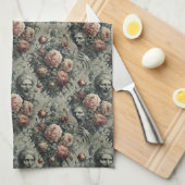 🩸 Lazarus Weeps – Gotisch Victoriaans Theedoek (Quarter Fold)