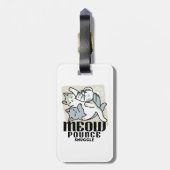 Laze Furr Days - Schattige Lazy Cats Design Bagagelabel (Achterkant verticaal)