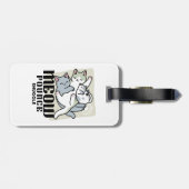 Laze Furr Days - Schattige Lazy Cats Design Bagagelabel (Achterkant horizontaal)