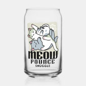 Laze Furr Days - Schattige Lazy Cats Design Blikvorm Glas (Achterkant)