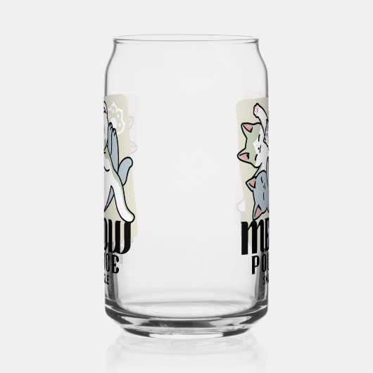 Laze Furr Days - Schattige Lazy Cats Design Blikvorm Glas (Rechts)