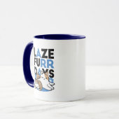 Laze Furr Days - Schattige Lazy Cats Design Mok (Voorkant links)