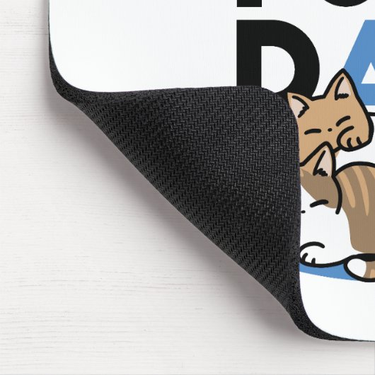 Laze Furr Days - Schattige Lazy Cats Design Muismat (Hoek)