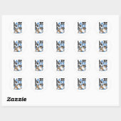 Laze Furr Days - Schattige Lazy Cats Design Ronde Sticker (Vel)