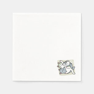 Laze Furr Days - Schattige Lazy Cats Design Servet