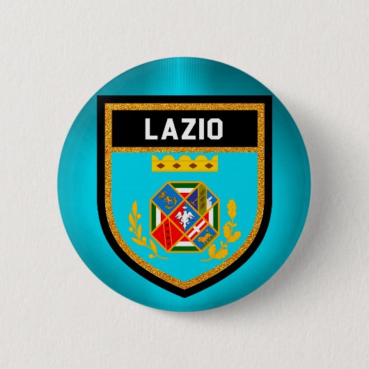 Lazio Flag Ronde Button 5,7 Cm (Voorkant)