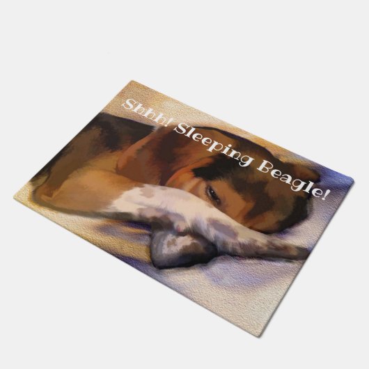 Lazy Beagle Deurklep Deurmat (Schuin)