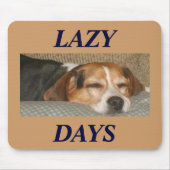 Lazy Beagle Muismat (Voorkant)