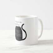 Lazy black cat Mug (Devant droit)