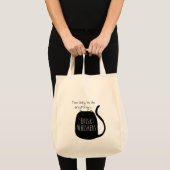  Lazy black cat Tote Bag (Devant (produit))