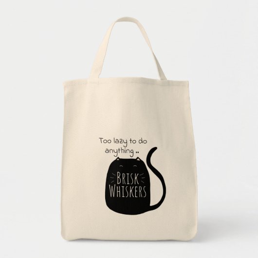  Lazy black cat Tote Bag (Devant)