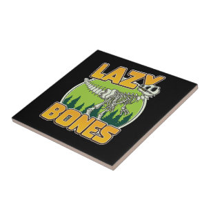 Lazy Bones cartoonalogo Tegeltje