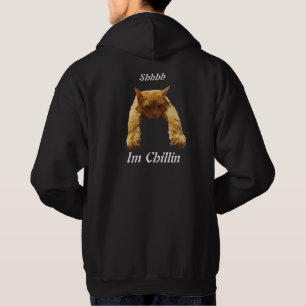 Lazy Brown Chat Chillin, Sweat - shirt à capuche