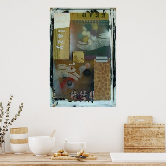 Lazy Bunny Poster (Keuken)