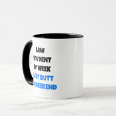 Lazy Butt Law Student Mok (Voorkant links)