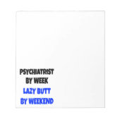 Lazy Butt Psychiatrist Notitieblok (Voorkant)