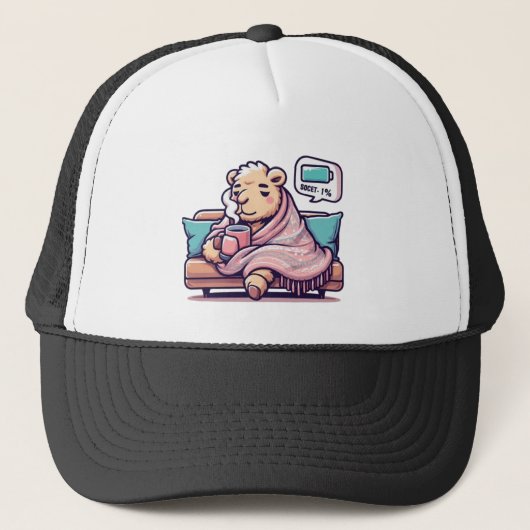 Lazy Camel Casquette | Vibes de refroidissement po (Devant)