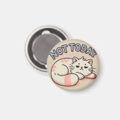 Lazy Cartoon Cat Magneet (Voorkant / Achterkant)