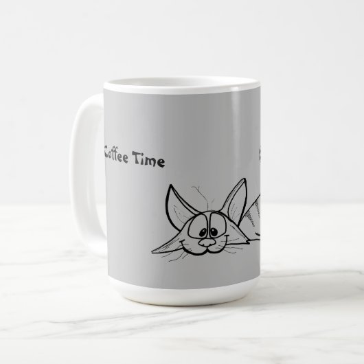 LAZY CAT CAFÉ MUG (Devant gauche)
