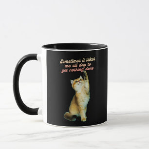 Lazy Cat Lover Funny Cute Cat Mok