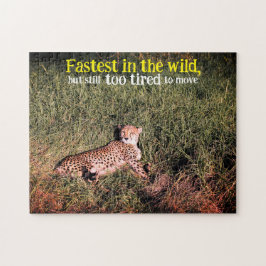 Lazy cheetah foto legpuzzel