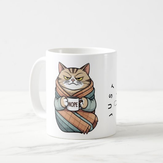 Lazy Classic Mok, 11 oz Koffiemok (Voorkant links)