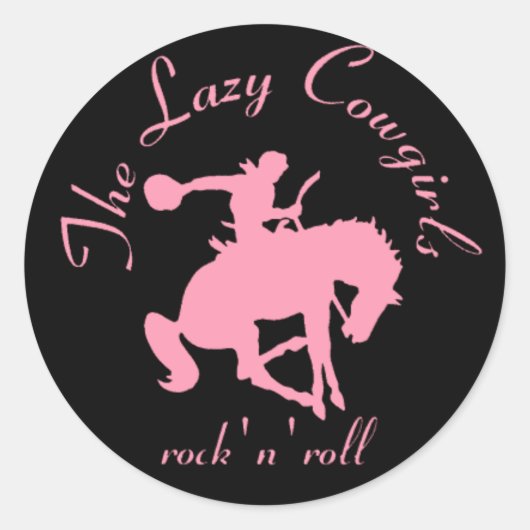Lazy Cowgirls sticker (Voorkant)