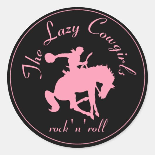 Lazy Cowgirls sticker - grand (Devant)