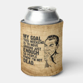 Lazy Dad Humor Vaderdag Blikjeskoeler (Blikje Voorkant)