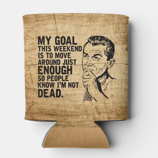 Lazy Dad Humor Vaderdag Blikjeskoeler (Achterkant)