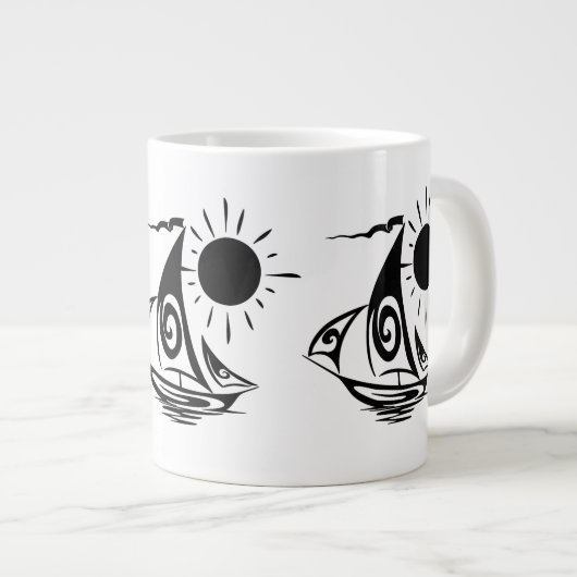 Lazy Day Sailing Extra Grote Beker (Voorkant rechts)