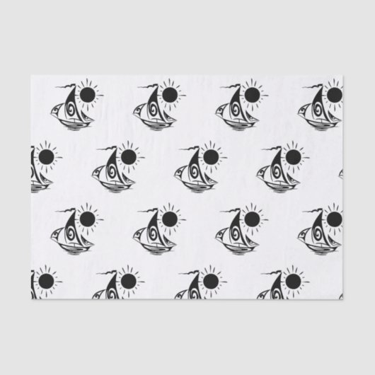 Lazy Day Sailing Tissuepapier (Voorkant)