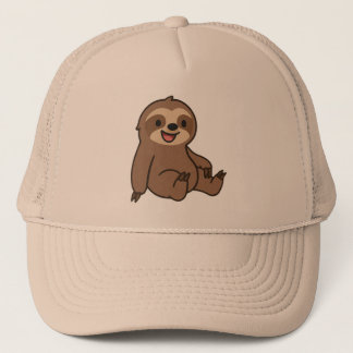 Lazy Day Sloth Hat - Cute Cartoon Sloth Cap Trucker Pet