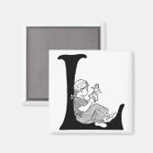 Lazy Days Letter 'L' - Magneet (Voorkant / Achterkant)