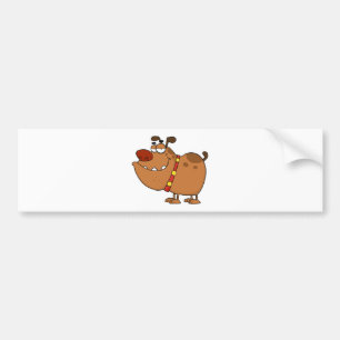 Lazy Dog Cartoon Character Bumpersticker