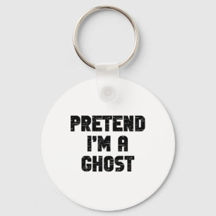Lazy Easy Pretend Ik ben een spookfeest Halloween Sleutelhanger