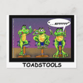 Lazy Frogs o Toadstools Funny Gifts & T - shirts Briefkaart (Voorkant)