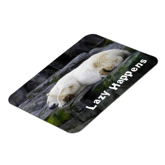 Lazy geluk Polar Beer Magneet (Linkerzijde)