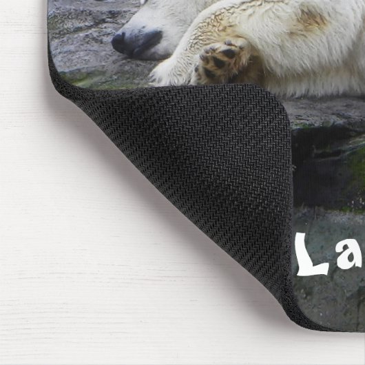 Lazy geluk Polar Beer Muismat (Hoek)