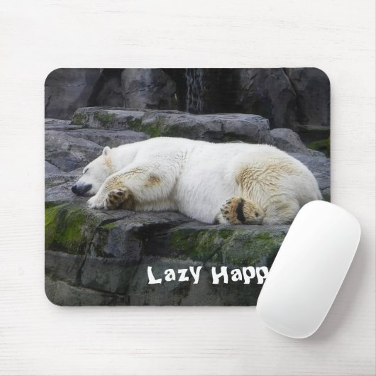 Lazy geluk Polar Beer Muismat (Met muis)