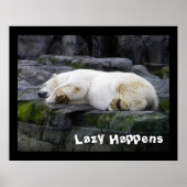 Lazy geluk Polar Beer Poster (Voorkant)