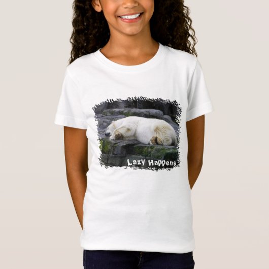 Lazy geluk Polar Beer T-shirt (Voorkant)