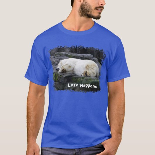 Lazy geluk Polar Beer T-shirt (Voorkant)