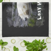 Lazy geluk Polar Beer Theedoek (Gevouwen)