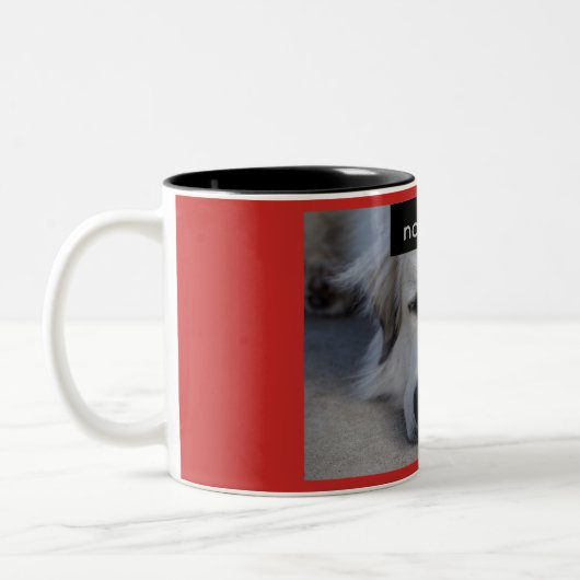 Lazy Great Pyreneeën Dog not Today Red Black Mok (Links)