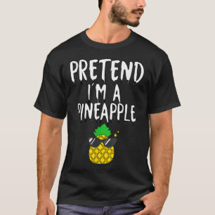 Lazy Halloween Costume Funny Pretend Ik ben een Pi T-shirt